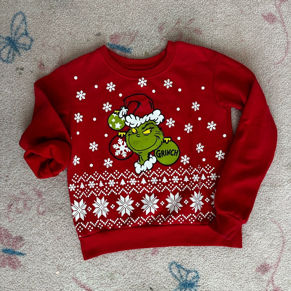 Dr. Seuss Red Grinch Holiday Sweatshirt